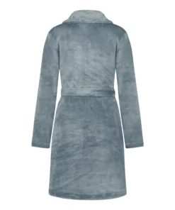 Zip Fleece Bathrobe - Blue -Deals Bare Bralettes Store 204191 6 scaled