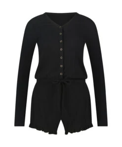 Brushed Short Onesie - Black 8 Brushed Short Onesie - Black -Deals Bare Bralettes Store 204194 5