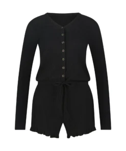 Brushed Short Onesie - Black -Deals Bare Bralettes Store 204194 5 scaled