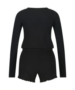 Brushed Short Onesie - Black 9 Brushed Short Onesie - Black -Deals Bare Bralettes Store 204194 6