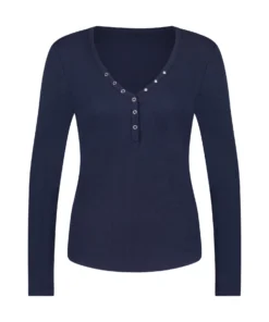 Long-Sleeved Pyjama Top - Blue -Deals Bare Bralettes Store 204217 5 scaled