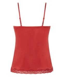 Velours Lace Cami Top - Red -Deals Bare Bralettes Store 204234 6