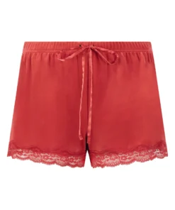 Velvet Lace Shorts - Red -Deals Bare Bralettes Store 204235 5 scaled
