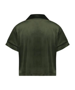 Short Sleeve Velour Jacket - Green -Deals Bare Bralettes Store 204238 6