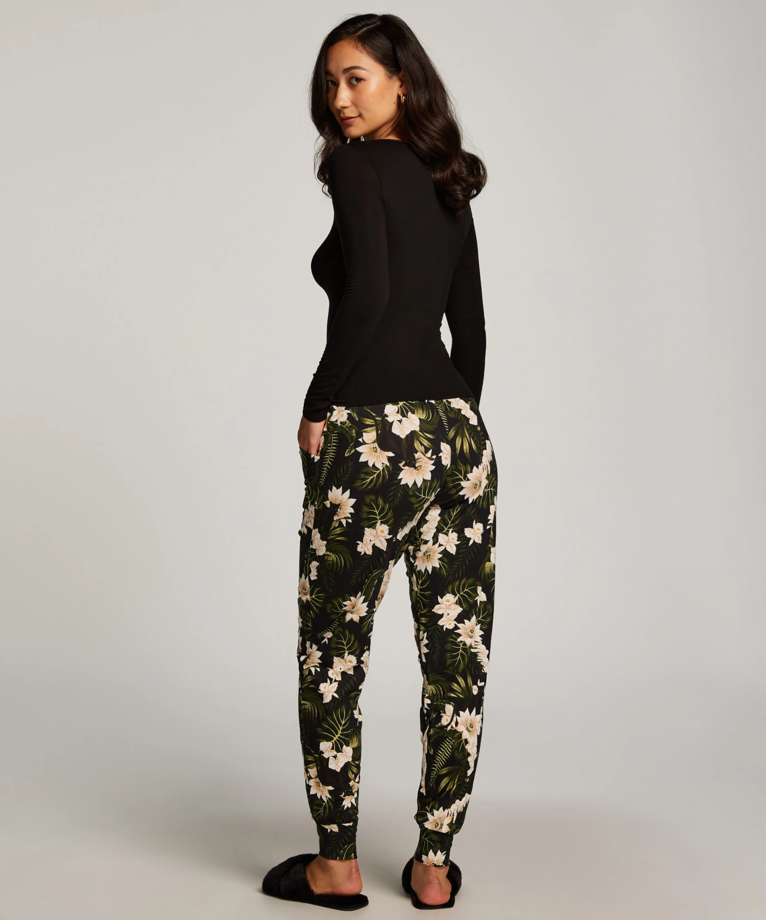 Jersey Pyjama Pants - Black 3 Jersey Pyjama Pants - Black - Image 3
