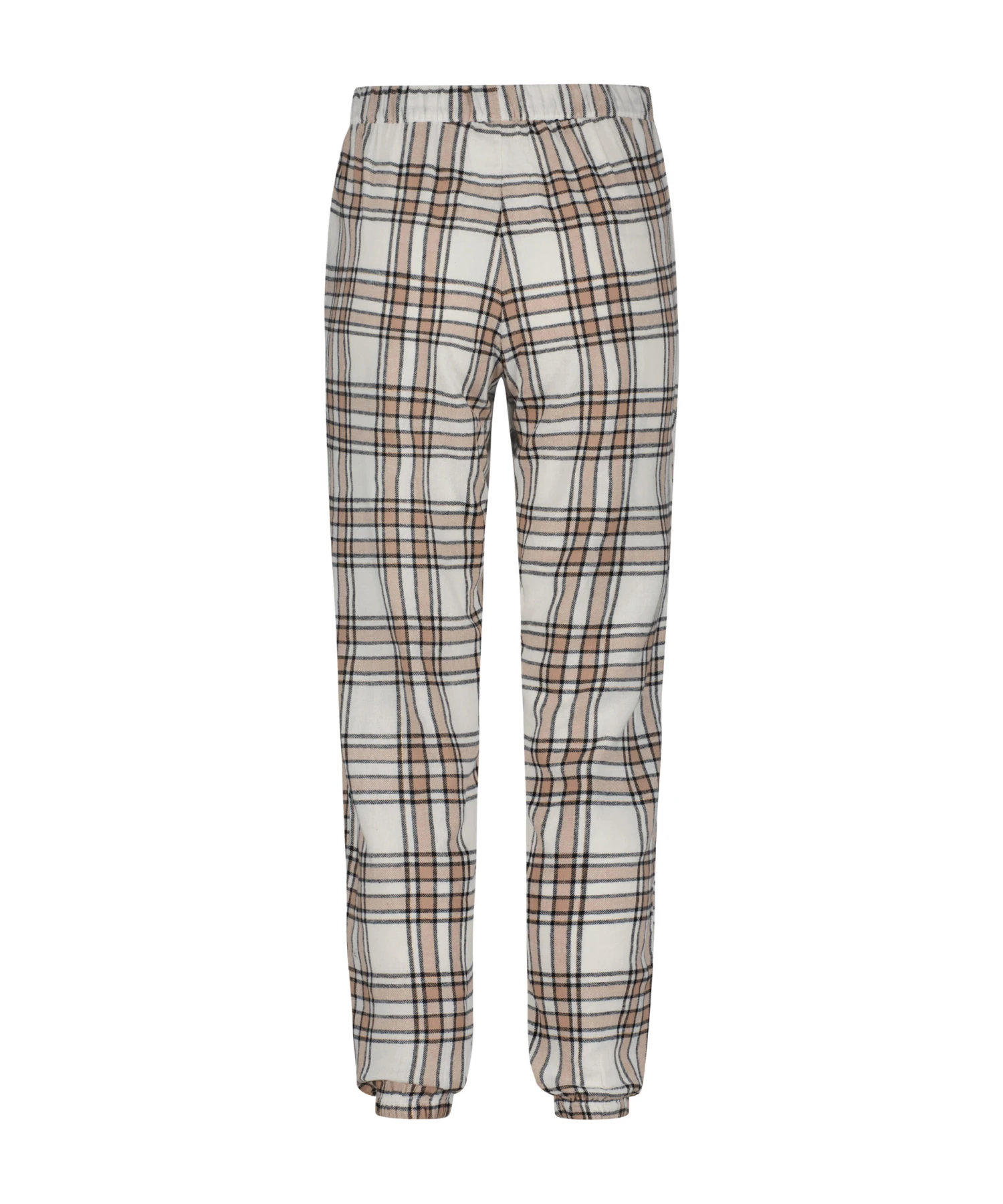 Flannel Pyjama Pants - Beige 5 Flannel Pyjama Pants - Beige - Image 5