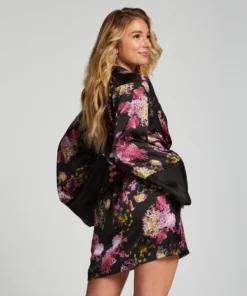 Satin Kimono - Black -Deals Bare Bralettes Store 204253 4 scaled