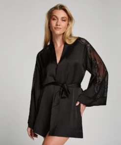 Donna Satin Kimono - Black 11 Donna Satin Kimono - Black -Deals Bare Bralettes Store 204254 17 scaled