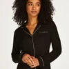 Essential Jersey Long-Sleeved Jacket - Black