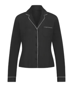 Essential Jersey Long-Sleeved Jacket - Black -Deals Bare Bralettes Store 204394 5 scaled