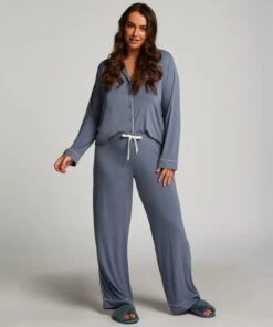 Essential Jersey Pants - Blue 12 Essential Jersey Pants - Blue -Deals Bare Bralettes Store 204396 12