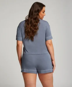 Essential Jersey Short-Sleeved Jacket - Blue -Deals Bare Bralettes Store 204398 13 scaled