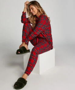 Tall Flannel Pyjama Pants - Red