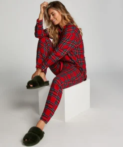 Tall Flannel Pyjama Pants - Red