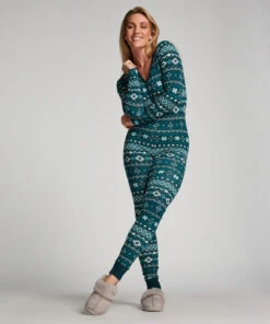 Henly Slim Onesie - Green
