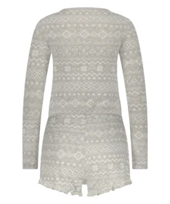 Brushed Short Onesie - Grey -Deals Bare Bralettes Store 204478 6 scaled