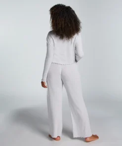 Pointelle Pyjama Pants - Grey -Deals Bare Bralettes Store 204799 4 scaled