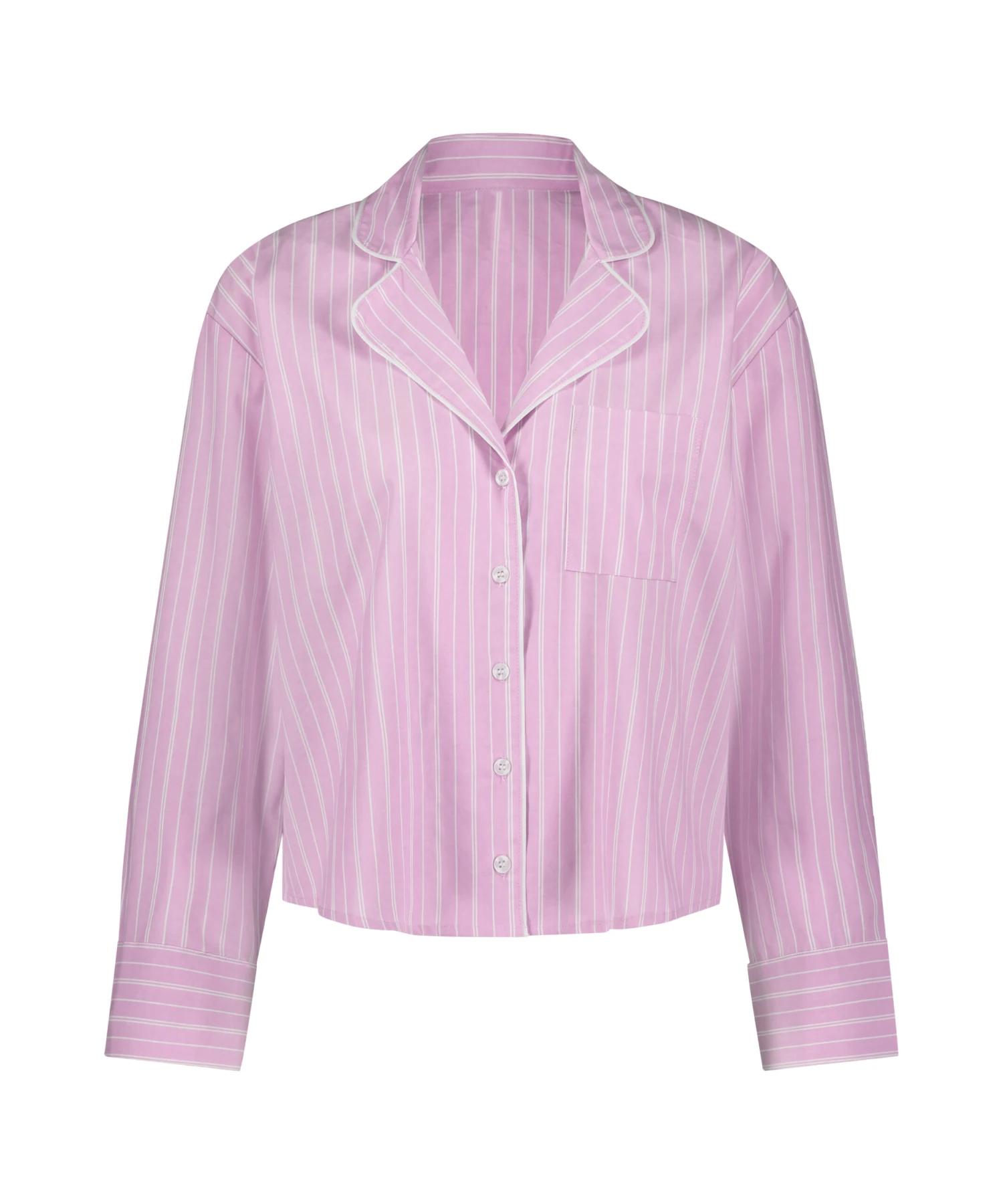 Long Sleeve Cotton Jacket - Pink 5 Long Sleeve Cotton Jacket - Pink - Image 5