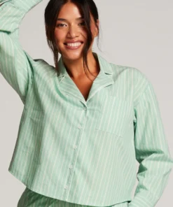 Long Sleeve Cotton Jacket - Green